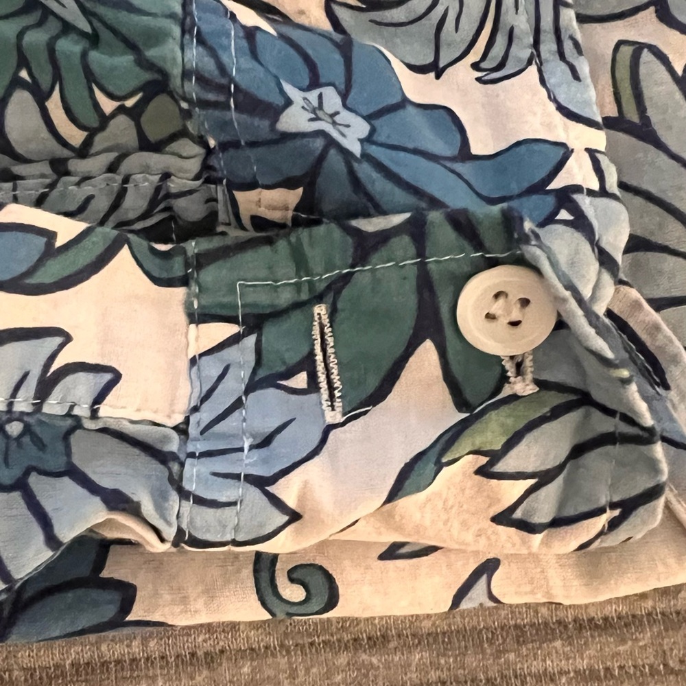 Charter Club Blue and Green Floral Blouse size 18 - Picture 11 of 11